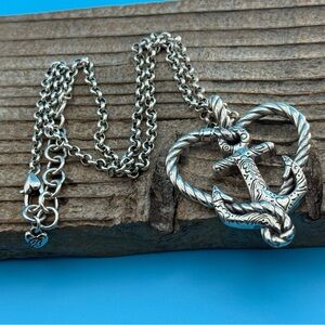 Retired limited edition Brighton necklace - anchored in love 18”